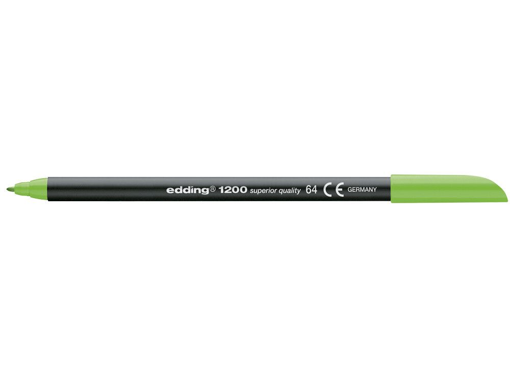EDDING 1200 Rotulador verde fluorescente trazo 0,5 a 1 mm. Ref. 1200-64