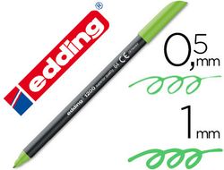 EDDING 1200 Rotulador verde fluorescente trazo 0,5 a 1 mm. Ref. 1200-64