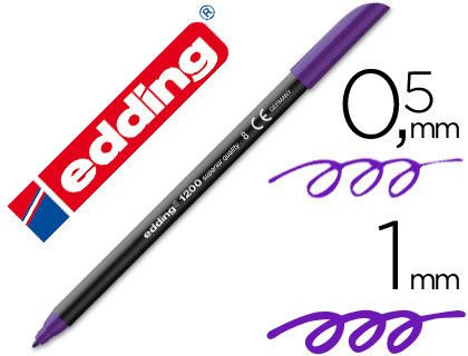 EDDING 1200 Rotulador violeta trazo 0,5 a 1 mm. Ref. 1200-08