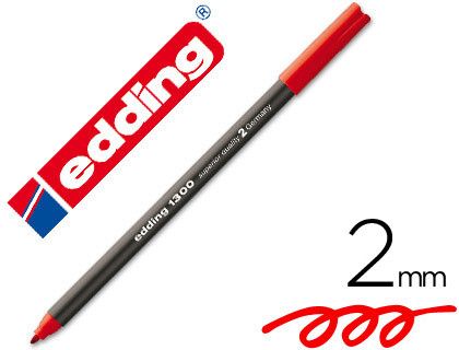 EDDING 1300 Rotulador Trazo 3 mm. Rojo Ref. 1300-02
