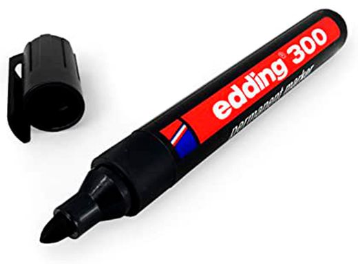 EDDING 300 Marcador Permanente Punta Conica Trazo 1.5-3 Mm Negro Ref. 300-01