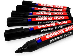 EDDING 300 Marcador Permanente Punta Conica Trazo 1.5-3 Mm Negro Ref. 300-01