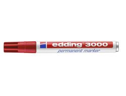 EDDING 3000 Marcador permanente punta cónica. trazo 1.5-3 mm. rojo ref. 3000-02