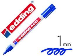 EDDING 400 Marcador Permanente Bolsillo Punta Redonda Trazo 1 Mm Azul Ref.400-03