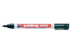 EDDING 400 Marcador Permanente Bolsillo Punta Redonda Trazo 1 Mm Negro Ref. 400-01