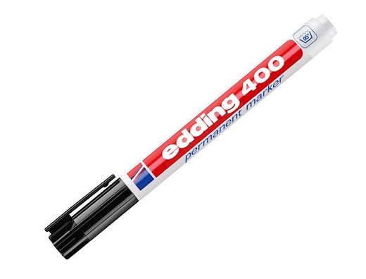 EDDING 400 Marcador Permanente Bolsillo Punta Redonda Trazo 1 Mm Negro Ref. 400-01