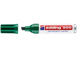 EDDING 500 Marcador Permanente Punta Biselada Trazo 2-7 Mm Verde Ref. 500-04