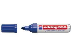EDDING 550 Marcador Permanente Punta Conica Trazo 3-4 Mm. Recargable Azul 550-03