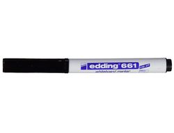 Edding 661 Rotulador para pizarra blanca color negro punta redonda 1-2 mm recargable