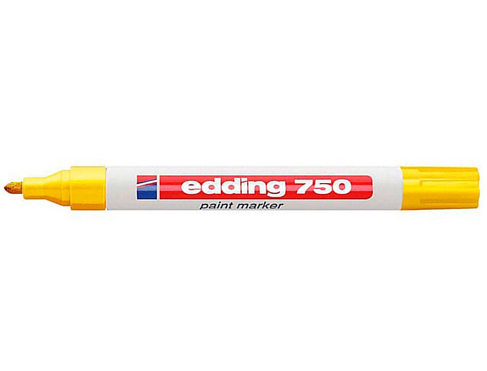 EDDING 750 marcador permamente punta cónica trazo 2-4 mm. color Amarillo Ref. 750-5