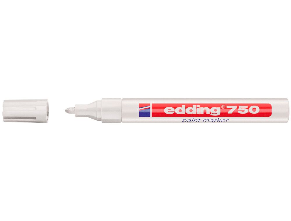 EDDING 750 marcador permamente punta cónica trazo 2-4 mm. color Blanco Ref. 750-49