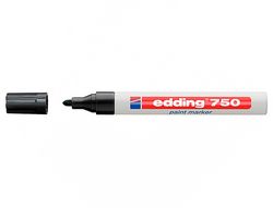 EDDING 750 marcador permamente punta cónica trazo 2-4 mm. color negro ref. 750-1