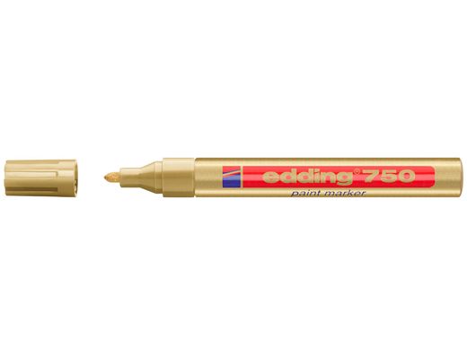 EDDING 750 marcador permamente punta cónica trazo 2-4 mm. color oro Ref. 750-53