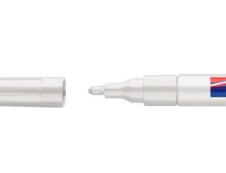 EDDING 751 Marcador Permanente Tinta Opaca Punta Conica Trazo 1-2 Mm Blanco Ref.751-049
