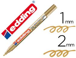 EDDING 751 Marcador Permanente Tinta Opaca Punta Conica Trazo 1 - 2 Mm Oro Ref. 751-53