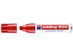 EDDING 800 Marcador Permanente Punta Biselada Trazo 4 - 12 Mm Rojo Ref. 800-02