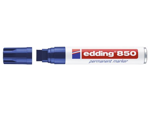 EDDING 850 Marcador Permanente Punta Biselada Trazo 5 - 16 Mm Azul Ref. 850-03