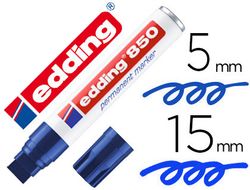 EDDING 850 Marcador Permanente Punta Biselada Trazo 5 - 16 Mm Azul Ref. 850-03