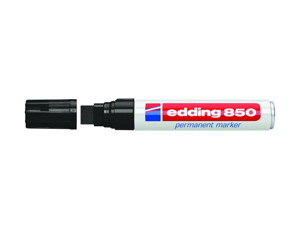 EDDING 850 Marcador Permanente Punta Biselada Trazo 5 - 16 Mm Negro Ref. 850-01