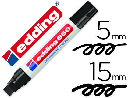 EDDING 850 Marcador Permanente Punta Biselada Trazo 5 - 16 Mm Negro Ref. 850-01