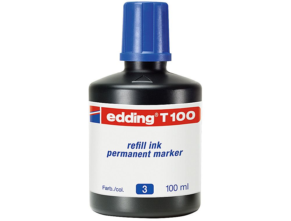 EDDING Bote Tinta T100 (100 ml) azul T100-03