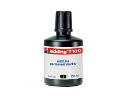 EDDING Bote Tinta T100 (100 ml) negro T100-01