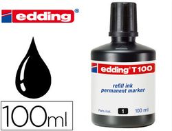 EDDING Bote Tinta T100 (100 ml) negro T100-01