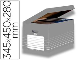 Elba contenedor con tapa integrada box auto gris