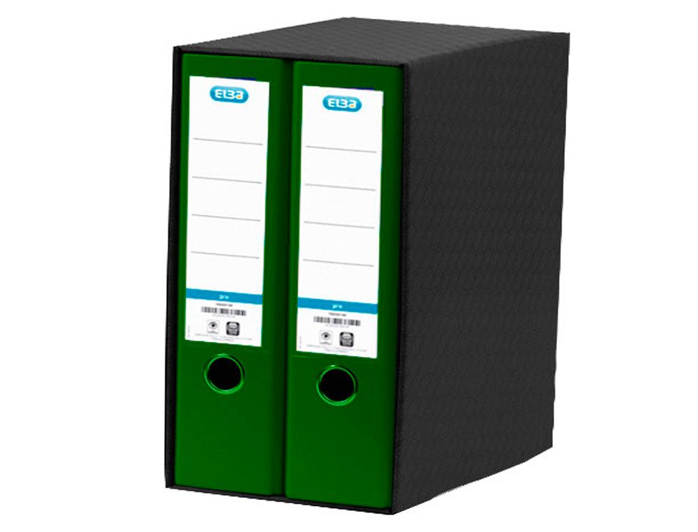 ELBA Módulo Archivador 2ud A4 Lomo 80mm Verde 100580051