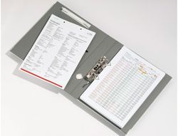 Encuadernador fastener durable flexifix plastico autoadhesivo 38x158 mm color blanco