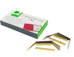 Encuadernador Fastener Q-Connect Dorado Caja de 50