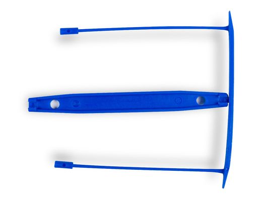 Encuadernador Fastener Q-Connect Plastico E-Clips Color Azul Caja de 100 Unidades