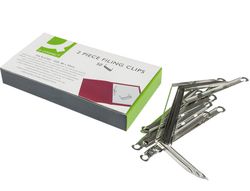 Encuadernador Fastener Q-Connect Plateado Caja de 50 Unidades