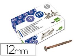 Encuadernadores Liderpapel N.0 12 Mm-Caja de 100 Niquelados