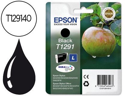 EPSON cartucho inyección negro 11,2ml T129 Stylus B42WD/BX305/320/525/535/625 C13T12914012