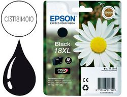 EPSON cartucho inyección negro 11,5ml 470 págs 18XL XP-30/102/202/205/302/305/402/405 C13T18114012