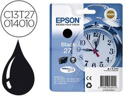 EPSON cartucho inyección negro 3,6ml 350 páginas 27 WF-3620DWF/3640DTWF/7110DTW/76XXDWF C13T27014012