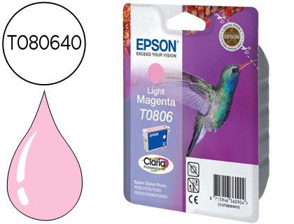 Epson Cartuchos inyeccion T0806 Magenta claro Blister C13T08064011