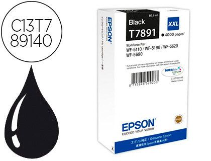 Epson Cartuchos Inyeccion T7891XXL Black Negro C13T789140