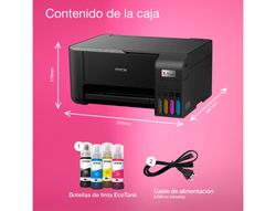 Equipo multifuncion epson ecotank et-2860 tinta color din a4 33 ppm negro / 15 ppm color wifi impresora escaner
