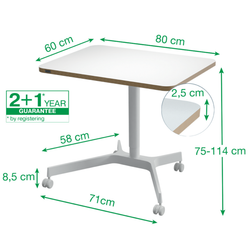 Escritorio compacto neumático Ergo Sit - Stand