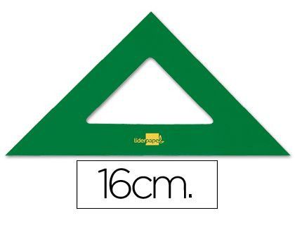 Escuadra Liderpapel 16 cm Acrilico Verde