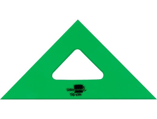 Escuadra Liderpapel 16 cm Acrilico Verde