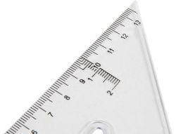 Escuadra Liderpapel 20 cm Plastico Cristal