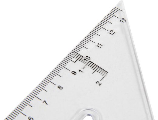 Escuadra Liderpapel 20 cm Plastico Cristal