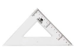 Escuadra Liderpapel 20 cm Plastico Cristal
