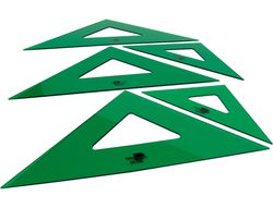 Escuadra Liderpapel 21 cm Acrilico Verde