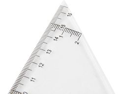 Escuadra Liderpapel 25 cm Plastico Cristal