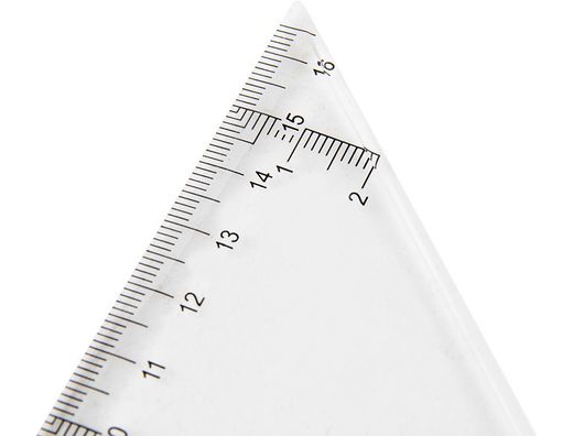 Escuadra Liderpapel 25 cm Plastico Cristal