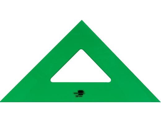 Escuadra Liderpapel 28 cm Acrilico Verde
